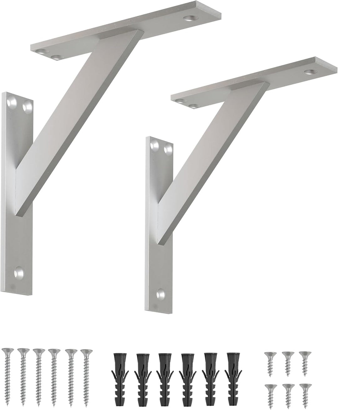 Alusfera Regalhalterung - Dekorative Regalwinkel - Regalhalter 180 mm - Wandregal Halterung - Langle