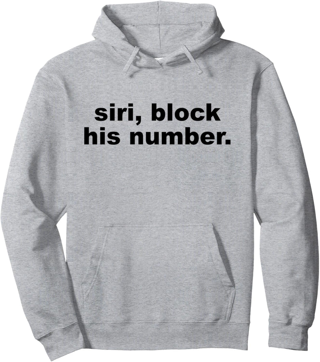 Block His Number Pullover Hoodie