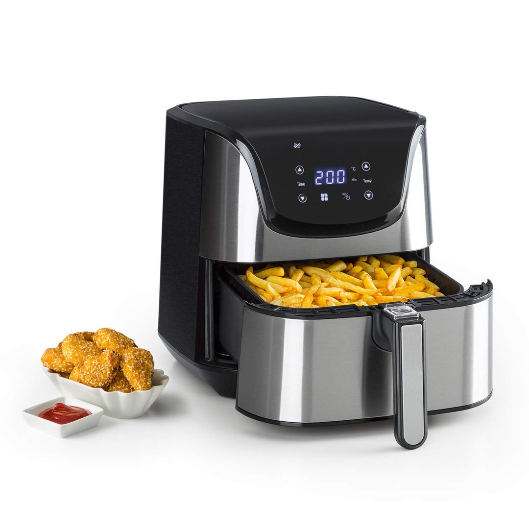 Klarstein Aero Vital deluxe - Heissluftfritteuse, Fritteuse, 1700 Watt, 5,4 Liter Volumen, LCD-Touch
