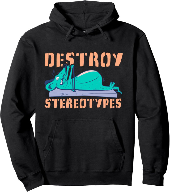 Zerstöre Stereotypen Mausfalle Maus Ratte Training Sport Pullover Hoodie