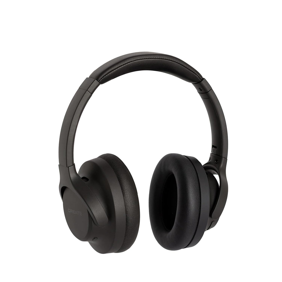 CREATE / Headphones ANC Studio/Kabellose Kopfhörer mit Kopfbügel Schwarz/Geräuschunterdrückung, zusa