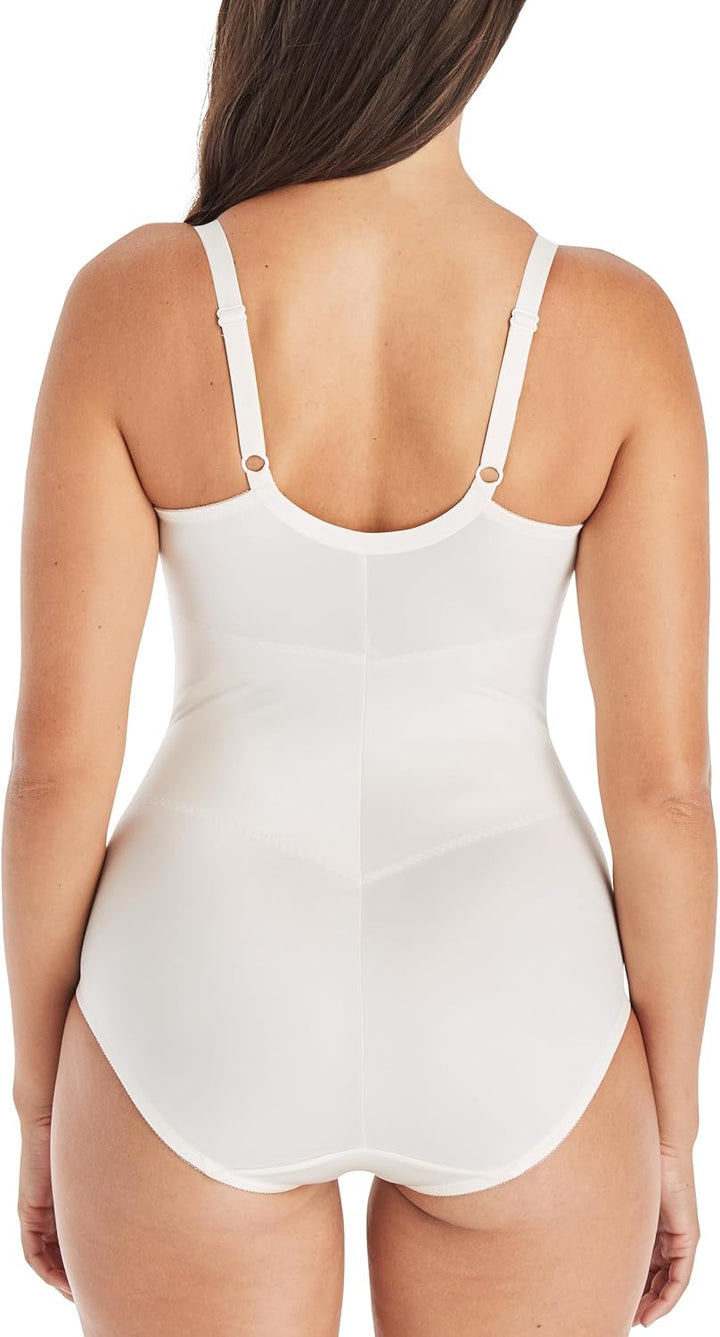 Maidenform Damen Pretty Collection-BodyBriefer with Lace Miederslip 36DD Elfenbein (Buttercream Ter)