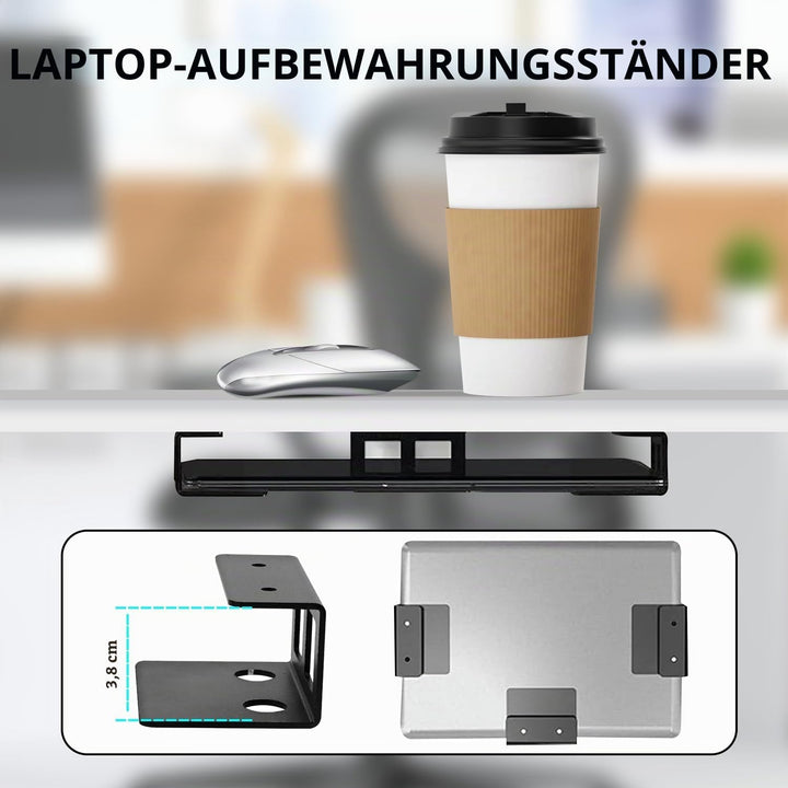 Untertisch Halterung Laptop Unter Schreibtisch, Laptop Regal Halter Ständer Für Notebook Halter,Lapt