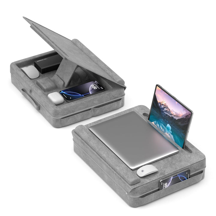 KDD Laptopkissen Schoss mit Aufbewahrung, Laptop Tisch für Bett/Sofa/Couch, Verstellbarer Laptop Unt