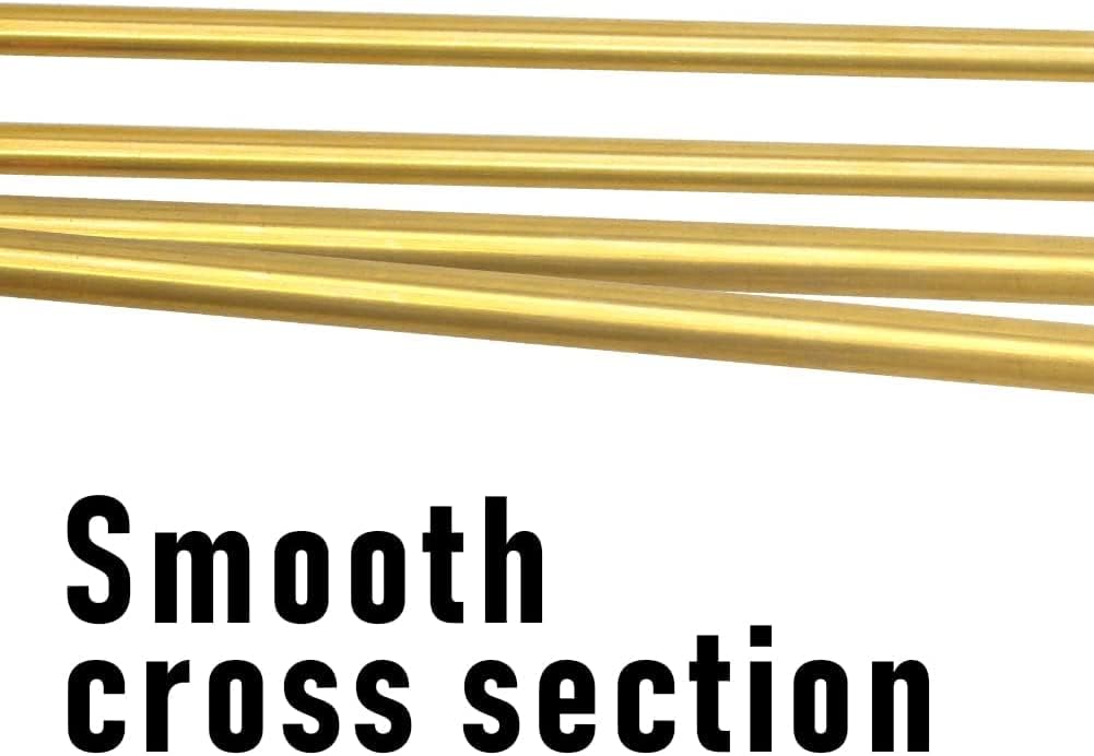 Tynulox H62 Messingrohr, 38 mm Aussendurchmesser, 1 mm Wand × 300 mm Länge, Messingrohr, nahtlos, Ru