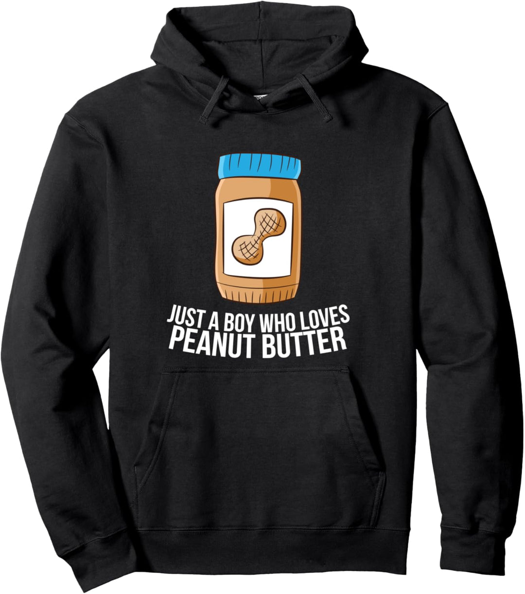 Nur ein Junge, der Erdnussbutter liebt Pullover Hoodie