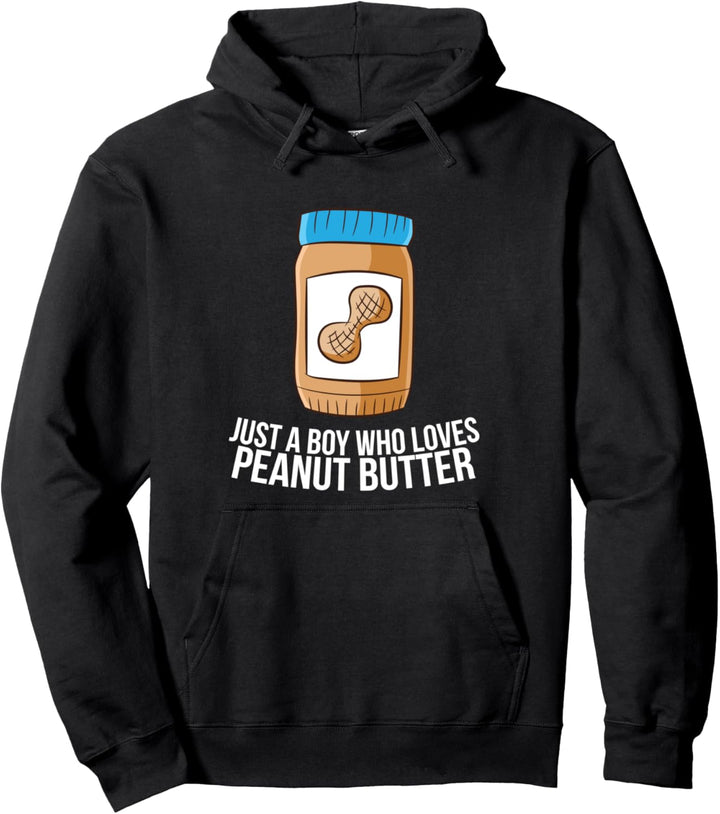 Nur ein Junge, der Erdnussbutter liebt Pullover Hoodie
