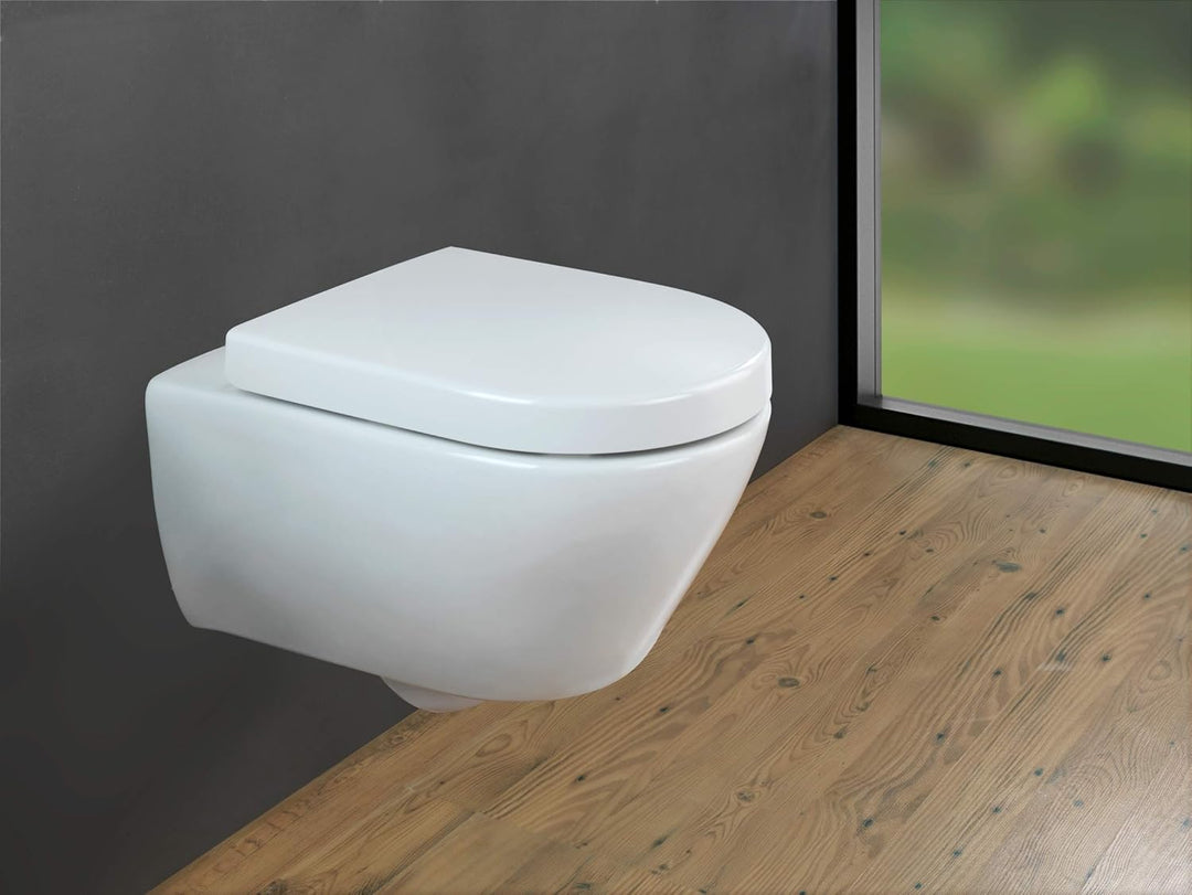 WENKO WC-Sitz Exclusive Nr. 4, Toilettensitz mit Absenkautomatik, passend für Villeroy & Boch Subway