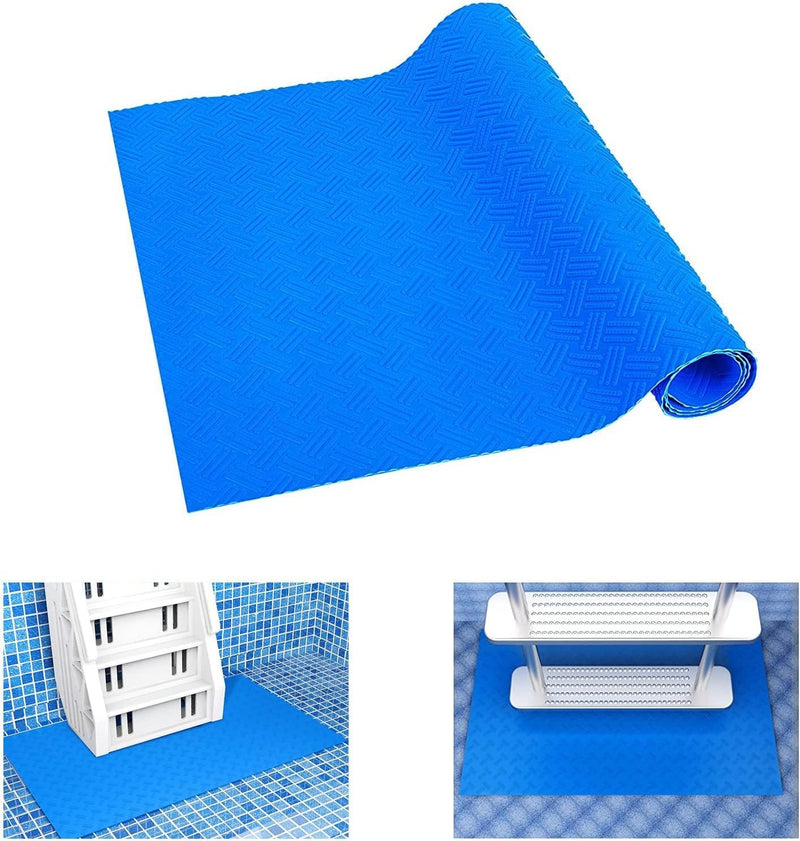 90x40CM Schwimmbadleitermatte,Gross Pool schutzmatte,Anti Rutsch Leitermatte für Schwimmbäder,Schutz