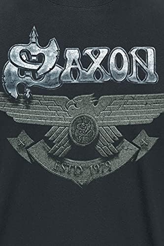 Saxon Est. 1979 Männer T-Shirt schwarz M 100% Baumwolle Band-Merch, Bands