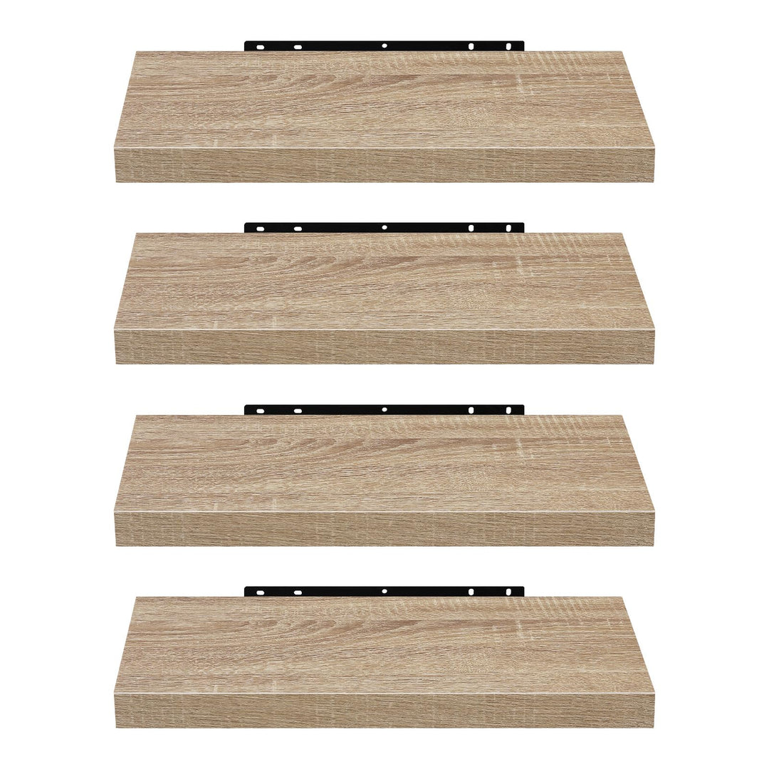 EUGAD Wandregal Wandboard 4er Set Hängeregal Holz Board Modern Sonoma Eiche 40x22,9x3,8cm 0114QJ-4 E