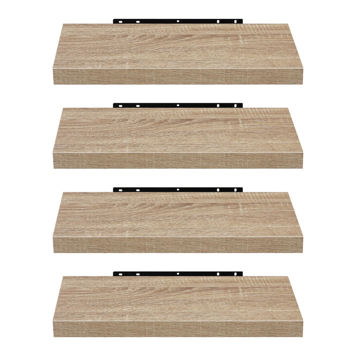 EUGAD Wandregal, Regal Wand 4er Set, Wandboard für Wohnzimmer, Küche, Badezimmer, Bücher/DVD/CD/Bild