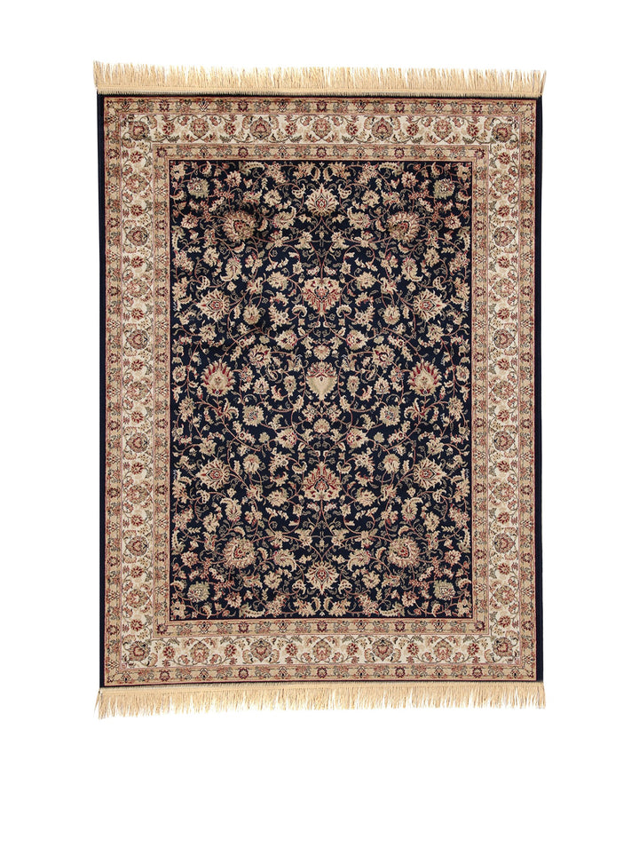 ABC Tappeti Teppich Farshian Hereke blau/braun 100 x 140 cm