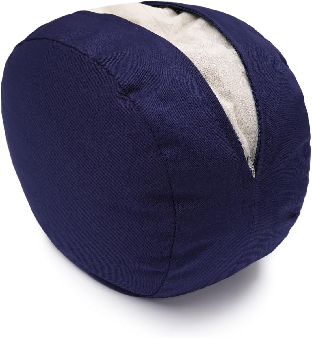 Yogabox Meditationskissen/Yogakissen oval Made in Germany blau, blau