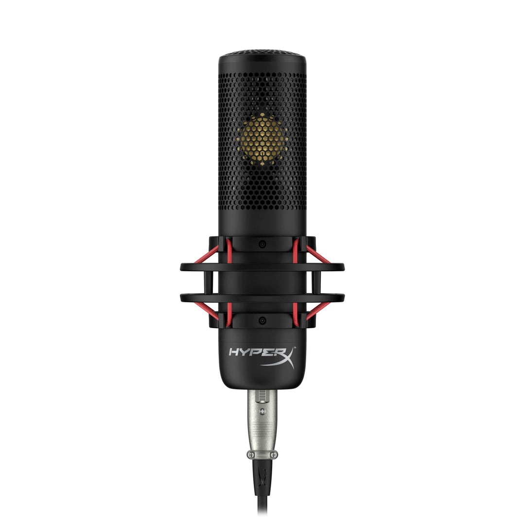 HyperX ProCast – Grossmembran-Kondensatormikrofon, XLR-Anschluss, Schwarz ProCast Einzeln Schwarz, P