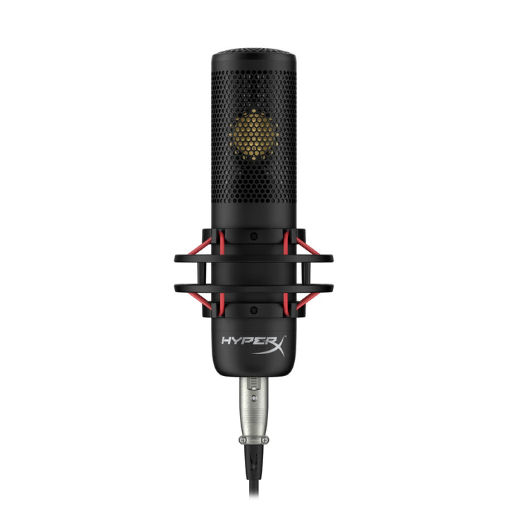 HyperX ProCast – Grossmembran-Kondensatormikrofon, XLR-Anschluss, Schwarz ProCast Einzeln Schwarz, P