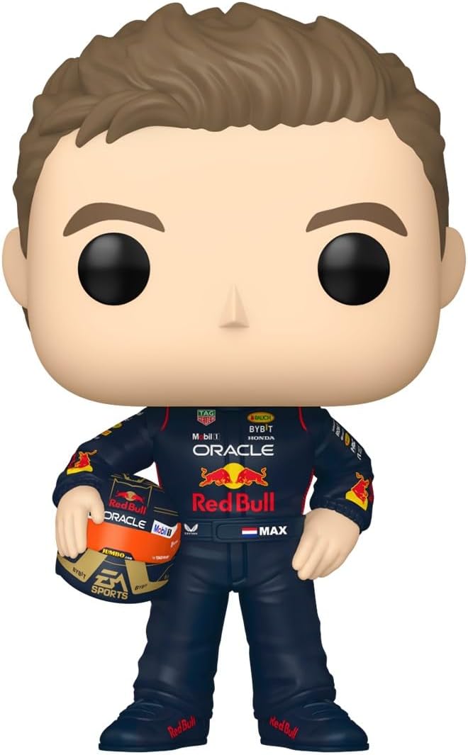 Funko Pop! Racing: Racing - Max Verstappen mit Helmet - Red Bull Racing - Vinyl-Sammelfigur - Gesche
