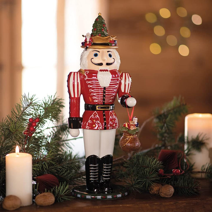 Villeroy & Boch Christmas Toys, Memories Nussknacker, 14 x 12 x 36,5cm, Porzellan, Mehrfarbig, 14-86