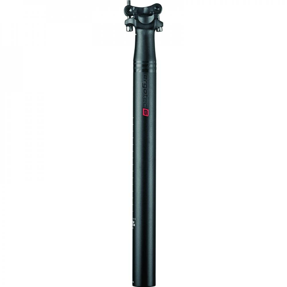 ErgoTec Unisex – Erwachsene Skalar XXL Patentsattelstütze, Schwarz, Ø 34.9 mm,400 mm