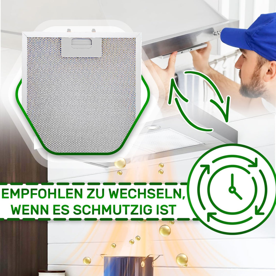 Aluminium Dunstabzugshaube Filter 310 x 250 x 8 mm mit dem Originalcode 00353110 353110 für Bosch fü