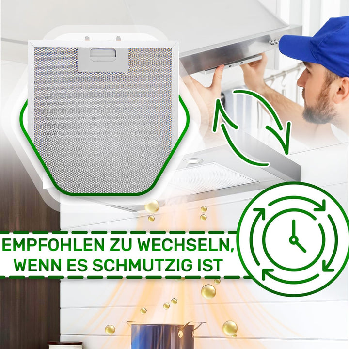 Aluminium Dunstabzugshaube Filter 310 x 250 x 8 mm mit dem Originalcode 00353110 353110 für Bosch fü
