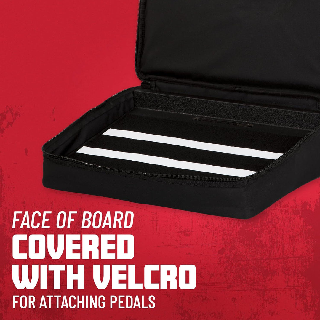 GATOR-Gehäuse Pedalbrett aus Holz 16,5 "x12" mit Nylonhülle und Netzteil 76 x 40,6 cm Holz, 76 x 40,