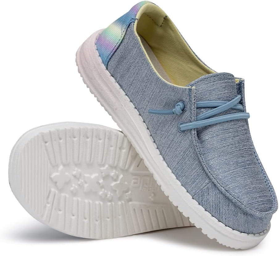 Hey Dude Damen Wendy SOX Mokassin Sparkle Denim 30 EU, Sparkle Denim 30 EU