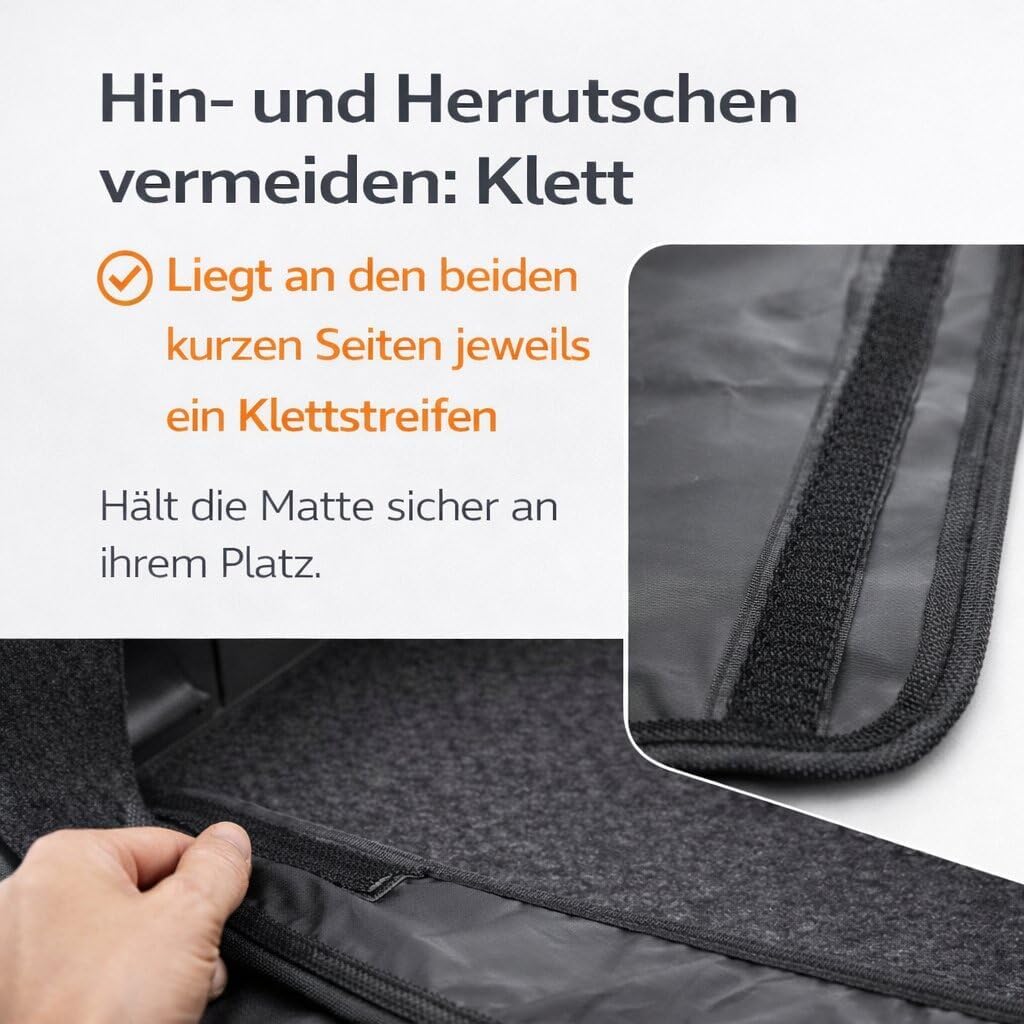 BigDean Ladekantenschutz Kofferraum 100x70 cm – Kofferraumschutz Auto Hund, Stossstangenschutz & Kof