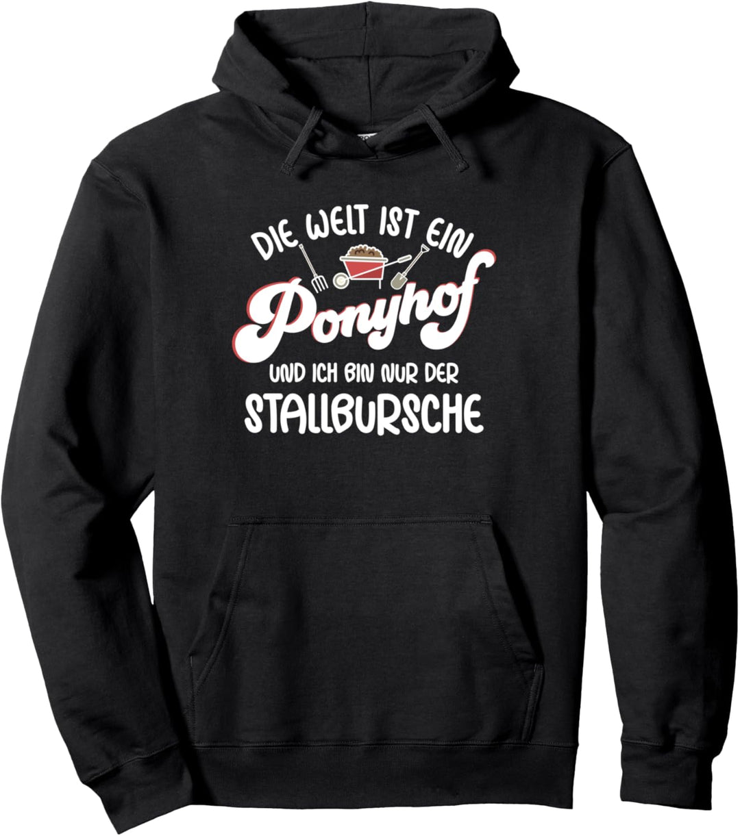 Ponyhof lustiger Spruch Stallbursche Pullover Hoodie