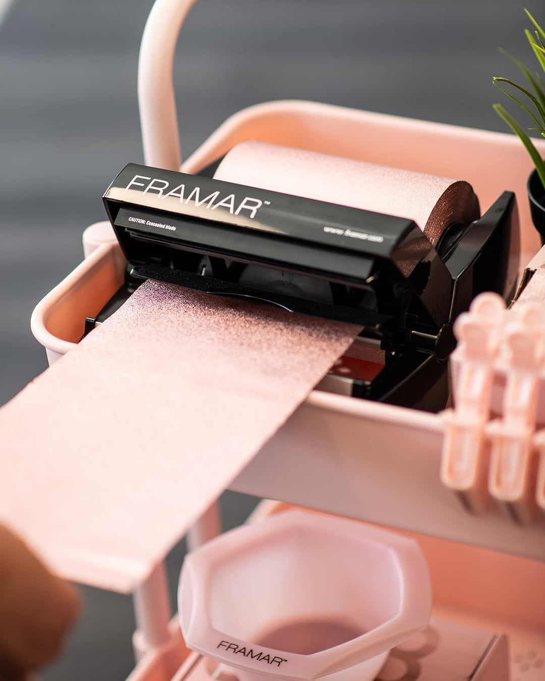 FRAMAR Roségold Strähnenfolie Für Friseur - Alufolie Friseur, Alufolie Für Strähnen Set, Haarfolie,