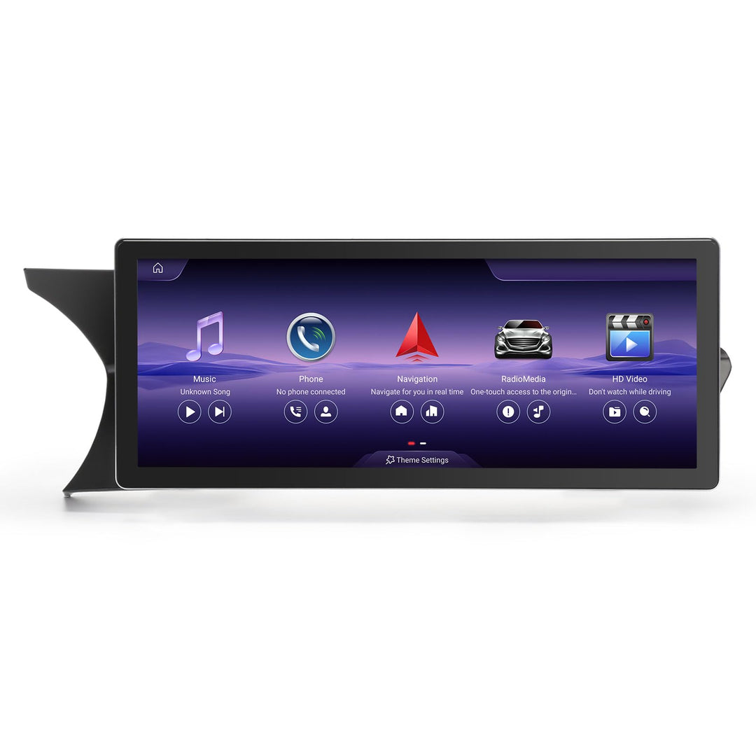 Erisin 10,25 Zoll Android 14 Autoradio mit GPS Navi für Mercedes Benz C Klasse W204 S204 NTG 4.5 Unt