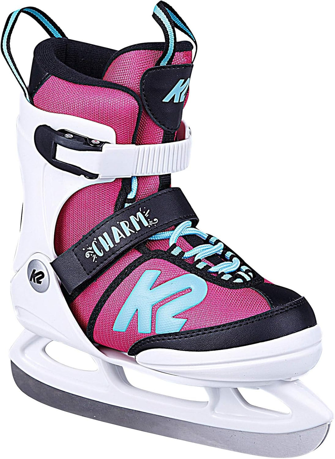K2 Mädchen Charm Ice, White-Pink Skates L (EU: 35-40 / UK: 3-7 / US: 4-8) white - pink, L (EU: 35-40