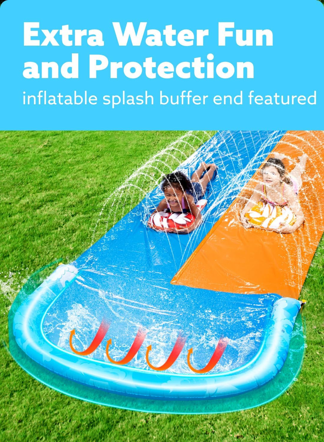 JOYIN 609 CMx 157 cm Slip and Slide Water Slide with 2 Bodyboards, Summer Toy with Build in Sprinkle