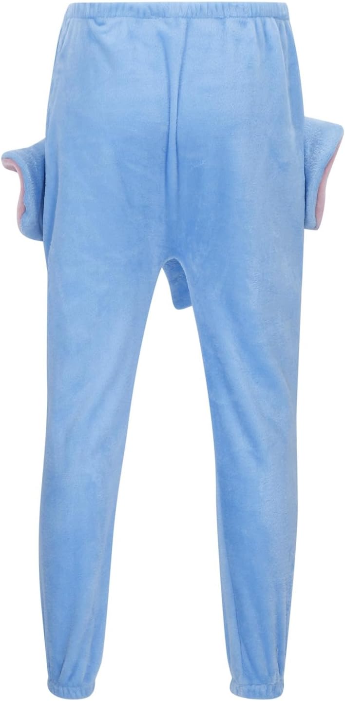 Lustig Schlafanzughose Herren Lang Elefant Hose mit Rüssel Couple Flying Elephant Shorts Fun Nachtwä