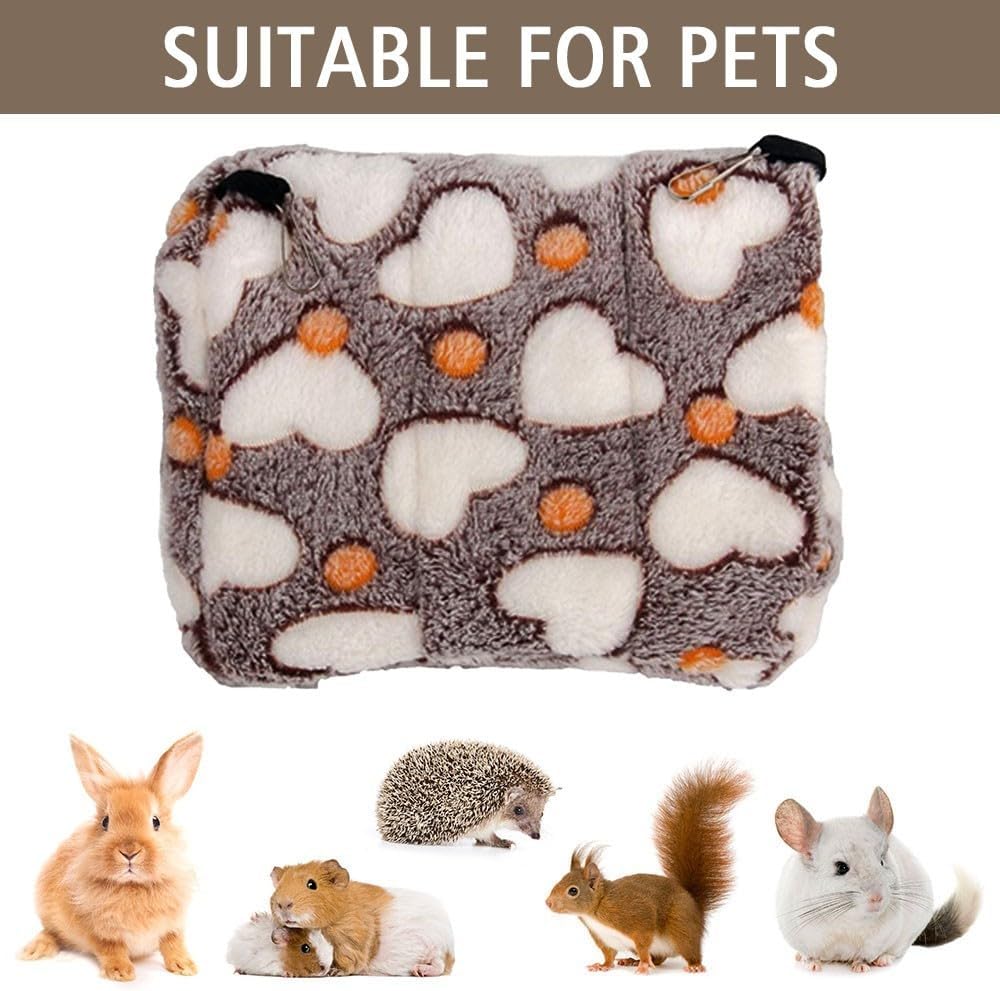 MiOYOOW Meerschweinchen Bett, Hamsterhaus Haustier Schlafsack Höhle Nest Kissen Weiche Warme Haustie