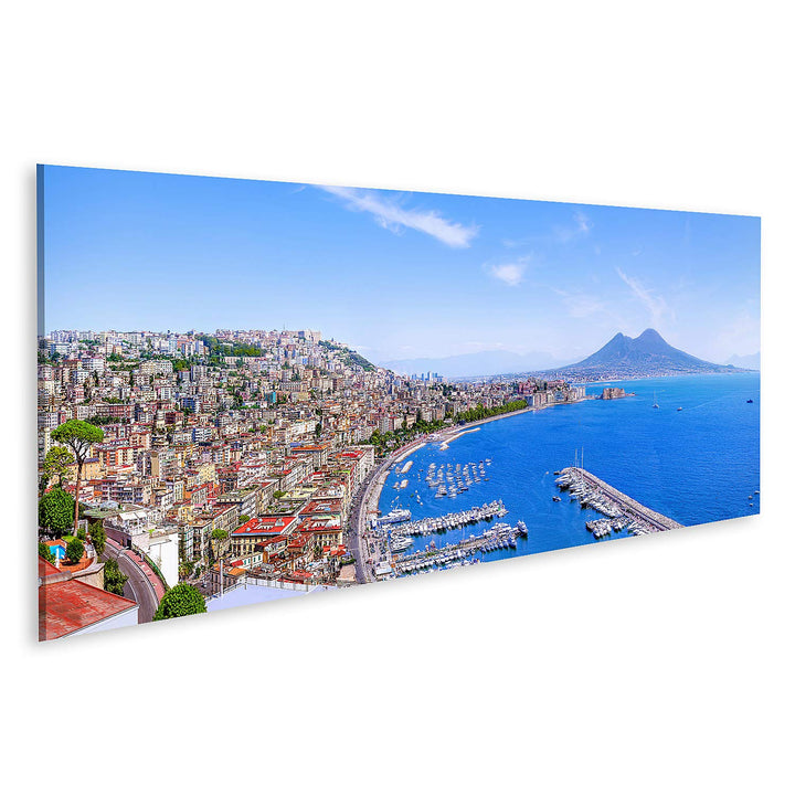 islandburner Bild auf Leinwand Napoli Schöne Küstenlinie Italien Bilder Wandbilder Poster Leinwand 1