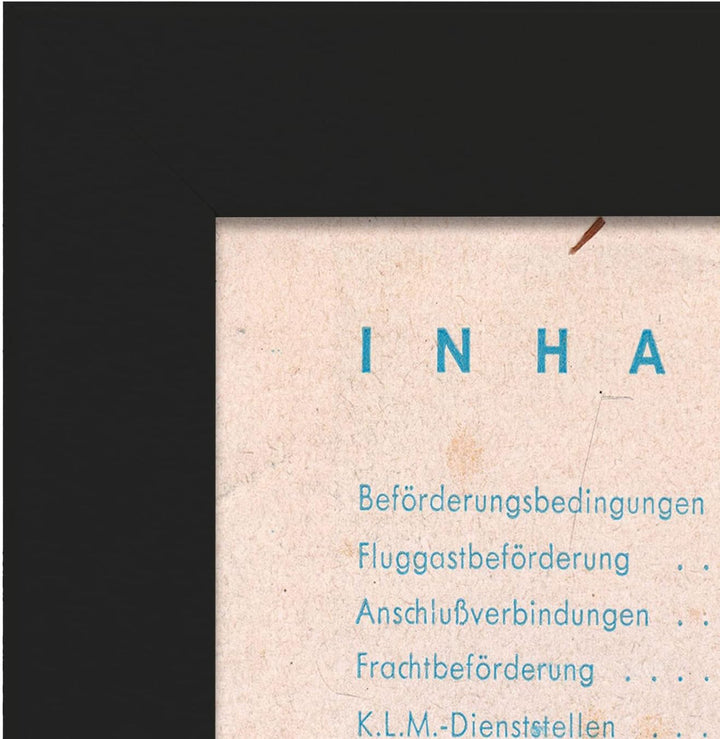 Nacnic Antikes Reisewerbeplakat. KLM-Fluggesellschaft 1938. Illustrationen von Vintage-Anzeigen für