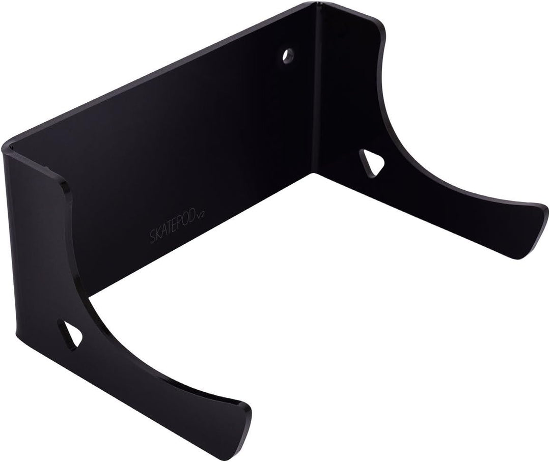 WANDKINGS Skateboard Wandhalterung - Backside Variante - Wähle eine Farbe Schwarz Matt, Schwarz Matt