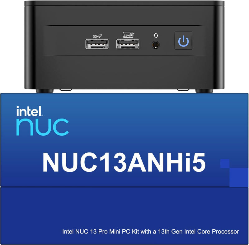 Intel NUC 13 Pro NUC13ANHi5 Arena Canyon Mini PC, Core i5-1340P, 16GB RAM, 512GB SSD, Mini Computer