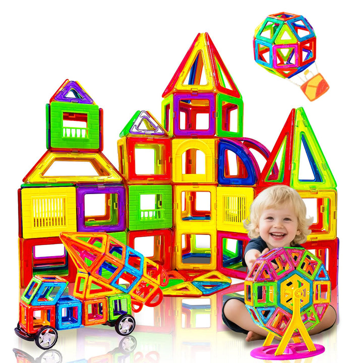 Magnetische Bausteine Konstruktion für Kinder, Magnetbausteine für Kinder 3D Magnetspiel Lernspielze