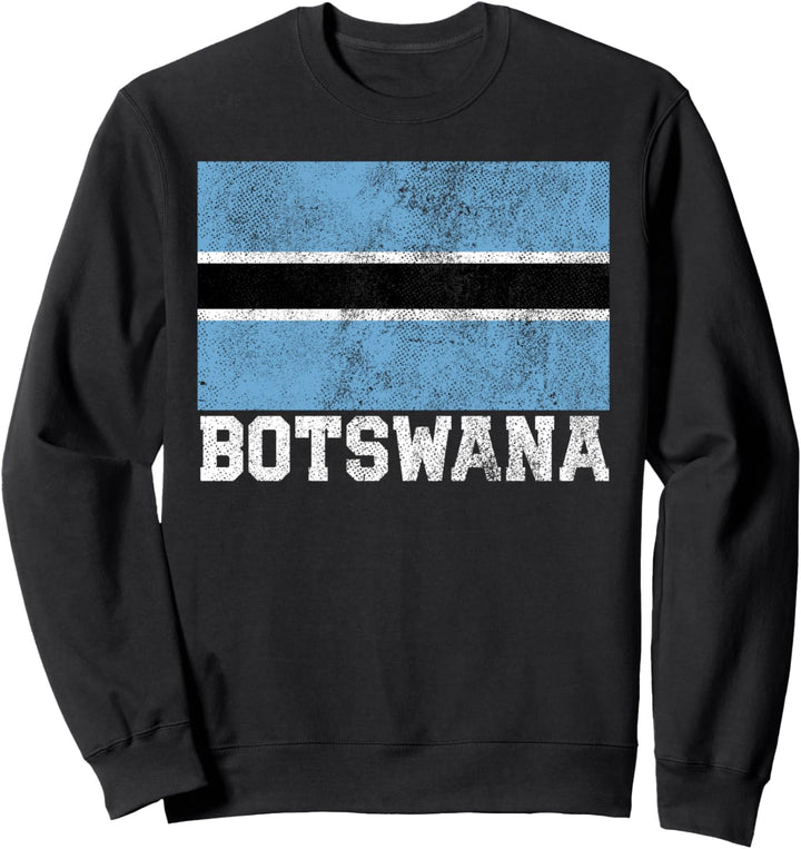 Botswana-Flagge, Familienstolz, Landhaus, Herren, Damen, Vintage-Geschenk Sweatshirt