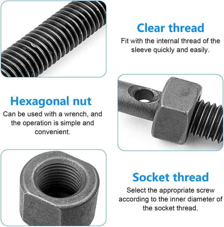 QZQUFJ 8 Stücke Lagerabzieher, Kugellager Abzieher, 9-23mm Innenlager Abzieher Set, Motorradgehäuse