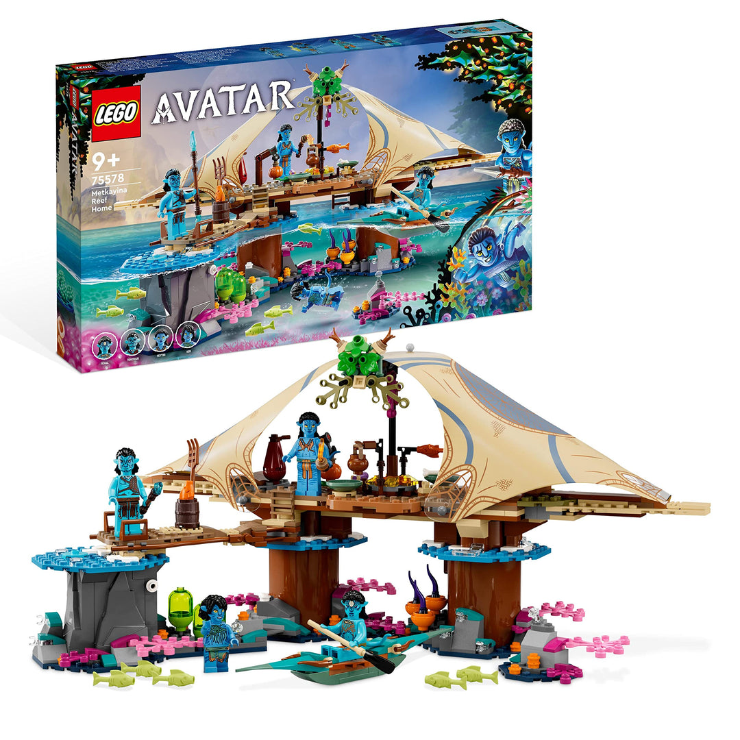 LEGO 75578 Avatar Das Riff der Metkayina, The Way of Water Pandora Set mit 4 Minifiguren, Sammlerstü