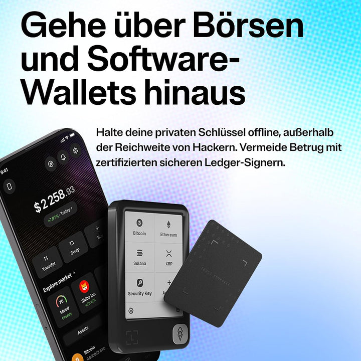 Ledger Nano Gen5 – Krypto-Touchscreen-Signer für Einsteiger – Digitale Assets sicher kaufen und trad