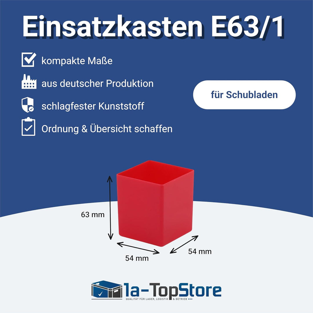 1a-TopStore 10 Stk. Einsatzkästen Einsatzboxen Schubladen-Einsatzkasten Sortierboxen, 32 Grössen, 5