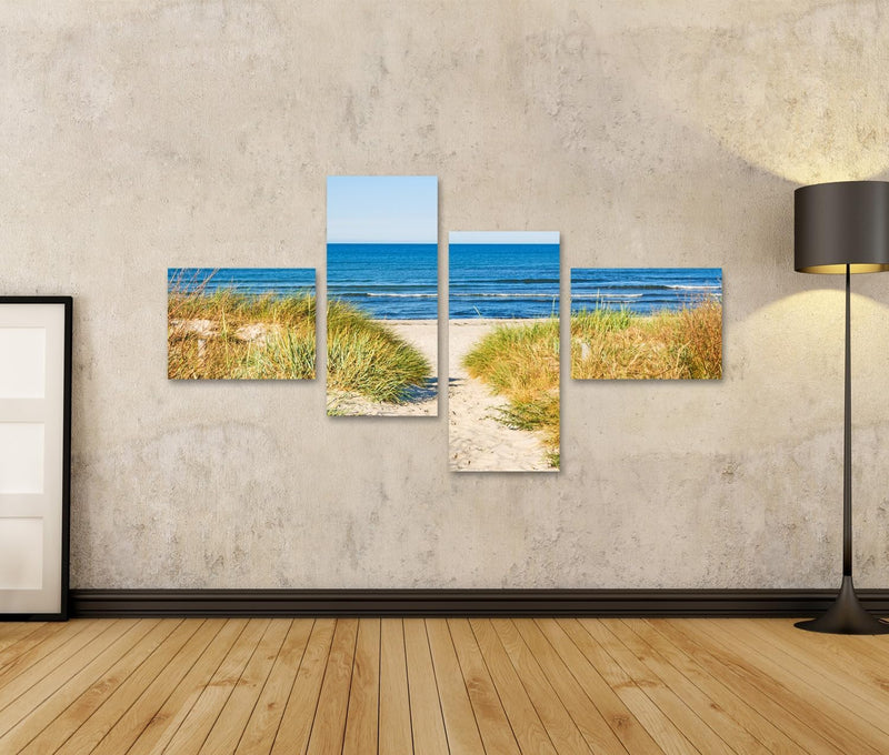 islandburner Bild auf Leinwand Weg Zum Strand An Ostsee Mit Strandhafer Bilder Wandbilder Poster Lei