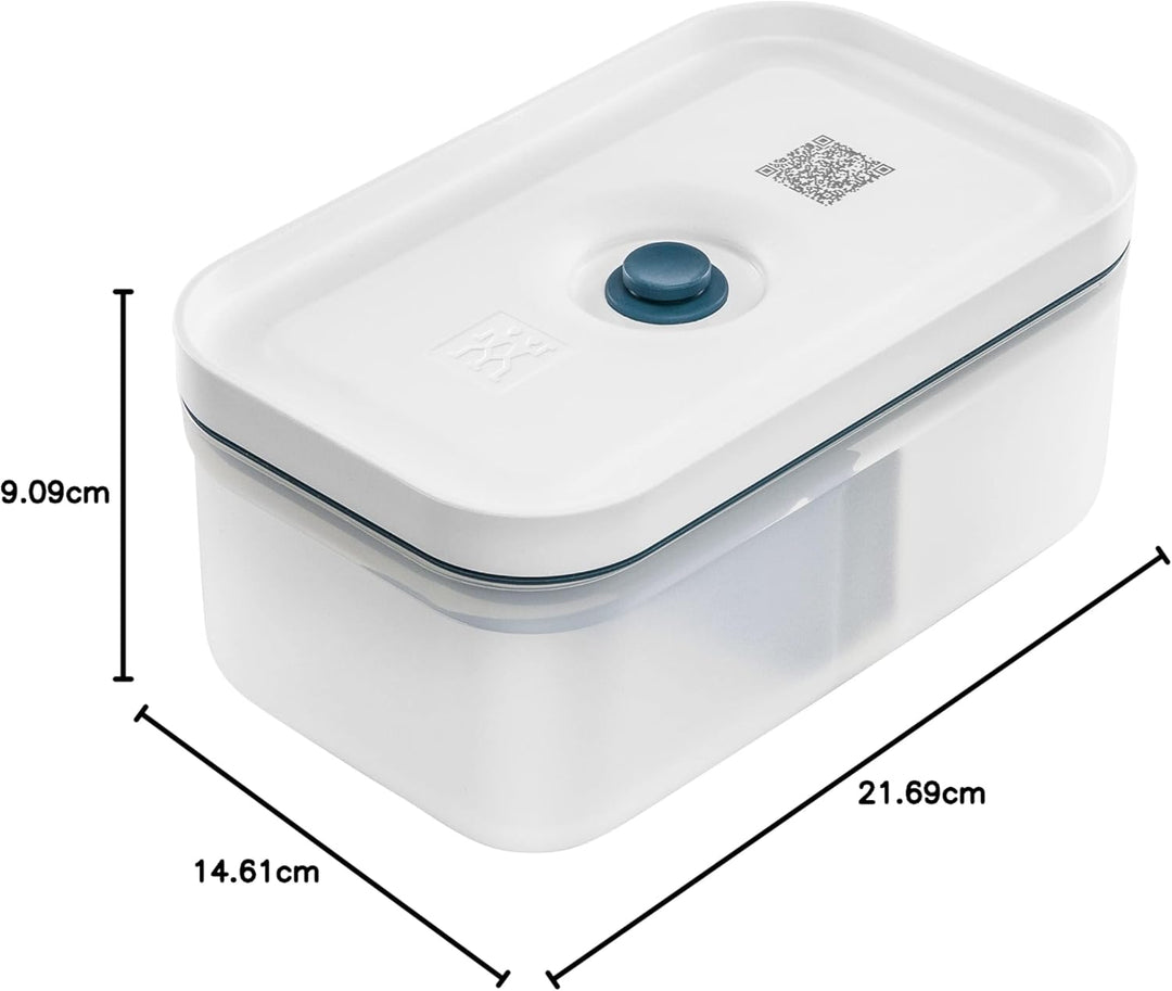 ZWILLING Fresh & Save Vakuum Lunchbox, Grösse L, Kunststoff, Semitransparent-La Mer Semitransparent