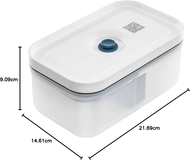 ZWILLING Fresh & Save Vakuum Lunchbox, Grösse L, Kunststoff, Semitransparent-La Mer Semitransparent