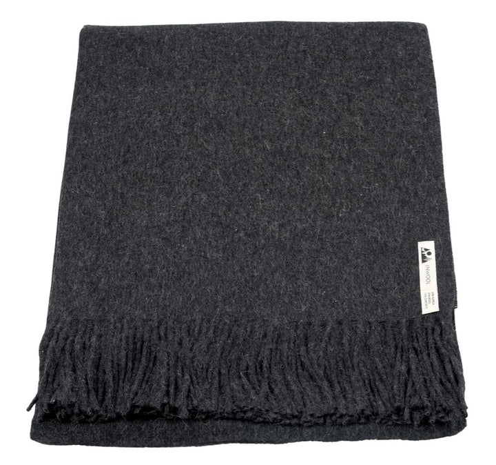 Generisch Alpaka Decke Kuscheldecke aus Peru 150x200 cm - Classic Anthrazit