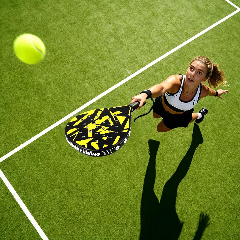Padelracket 2er-Set mit ABS-Oberfläche und Eva-Schaumkern, für Erwachsene, inklusive Zwei Bällen und